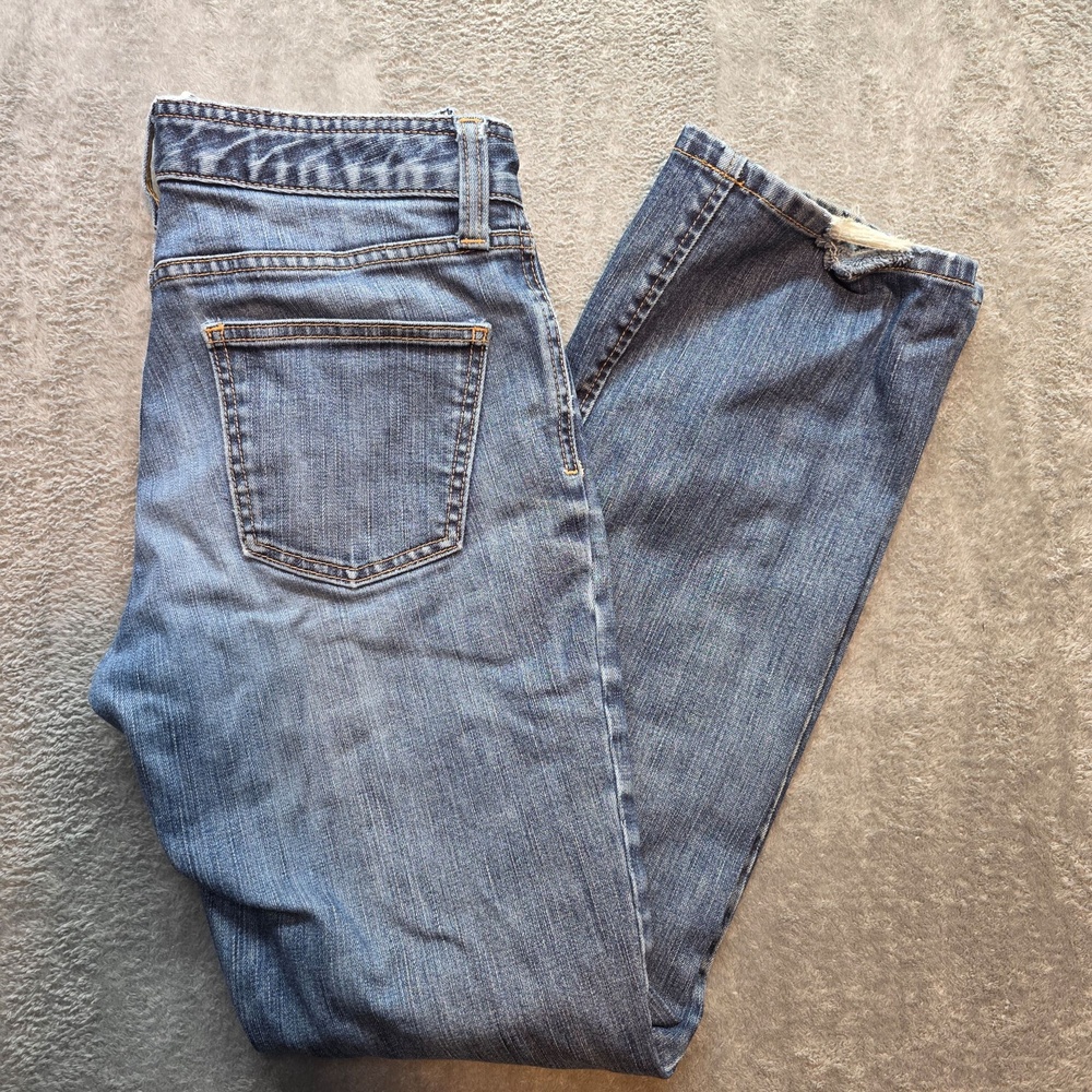 Gap Original Bootcut Jeans Womens 6R Blue Medium Wash Mid Rise Denim Flaws VTG